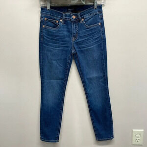 NWOT J. Crew 8” Toothpick Denim Jeans Vista Wash 25P